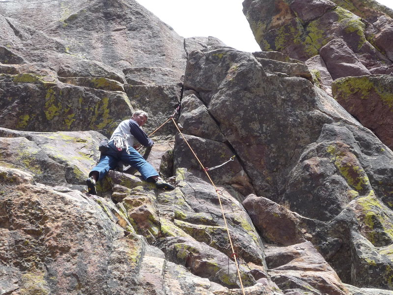 Just below the pitch 2 crux.