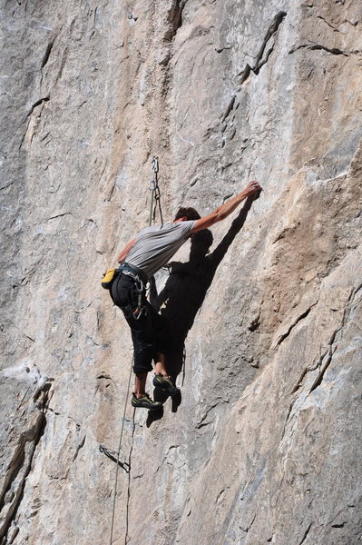 conflict 12b, potrero chico<br>
photo taken by Mark Rowan