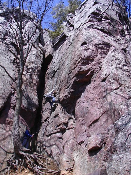 Rhoads starting up Thoroughfare.