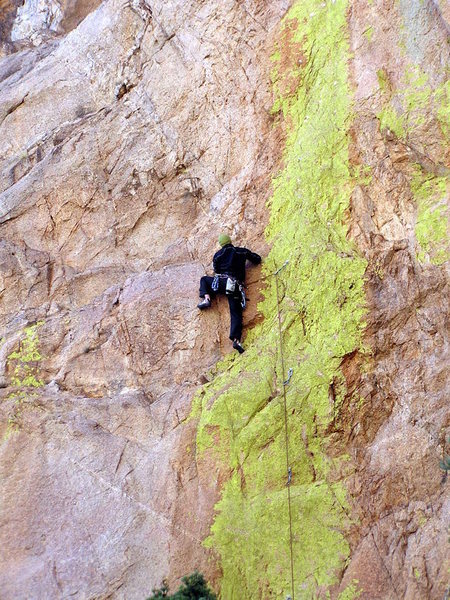 Luis on the cool 5.11 route...