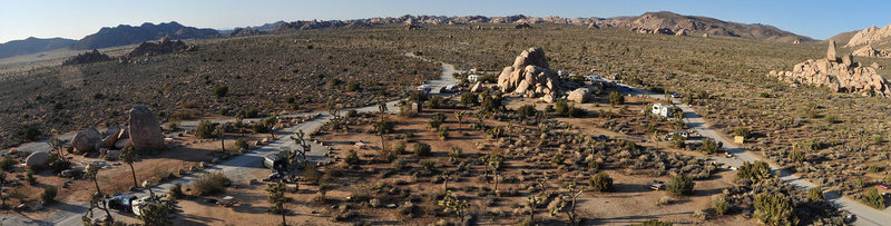 A panoromic from the top of the Manure Pile.