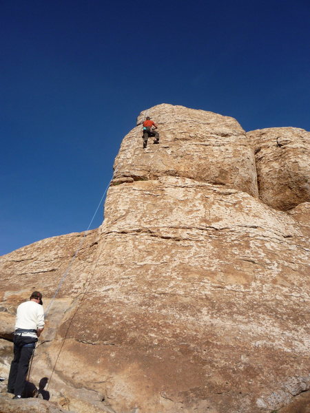 Climbing Snorkeling in the Ryholite. Lower Looner Land at The Mine Area Queen Creek, AZ