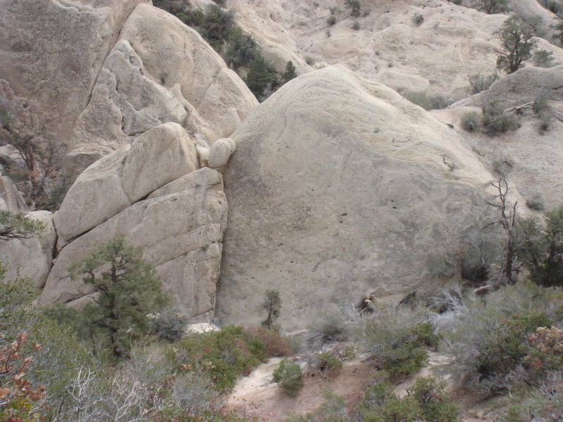 West World as seen from the trail.