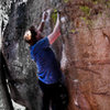 Luke Childers on his 2nd lap of "Balance In Nature (V6)."  Easier if you are tall for sure.