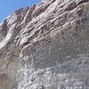 On the 2nd of 4 pitches of the middle route up Shadow Buttress