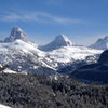 Tetons from the west in Jan.