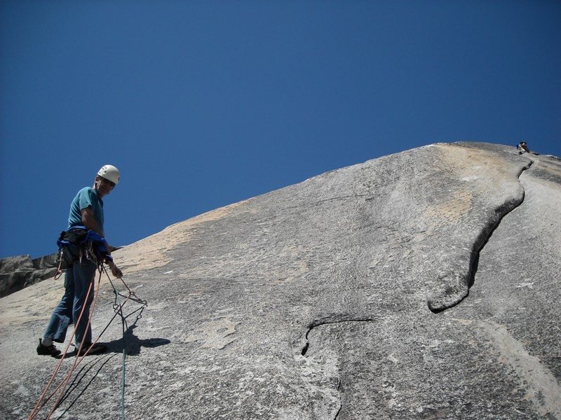 John at the P3 anchor. P4 is the fun lie backing toward the right of the picture