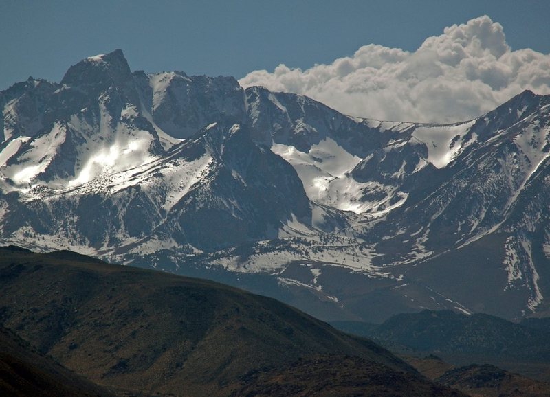 Spring glaze on Mt. Humphreys, 13,986 ft, Bishop area