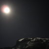 Another night shot of Kilimanjaro with the moon. 