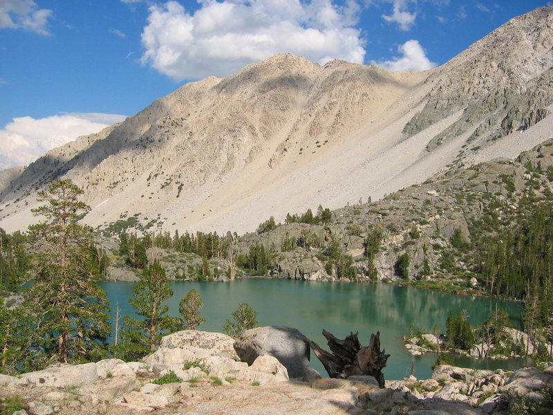 The scenery on the way up to the Palisade Glacier, launching point for a climb of Thunderbolt Peak - Eastern Sierra