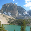 The beautiful Temple Crag, home to one of the longest routes in the Sierras. Most of Temple Crag's routes are grade III or more - Eastern Sierra