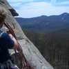 At the belay getting ready to start pitch 2