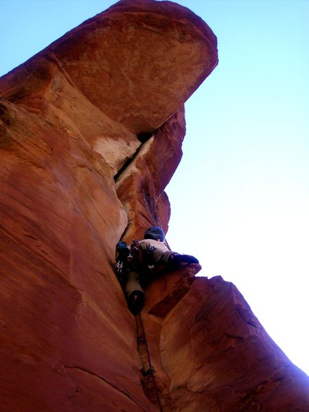 Andrew on  pitch 3 of Turkish Bride, approaches the roof of Dancing with the Other Woman