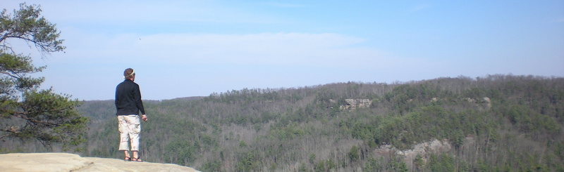 View up by the Natural Bridge.