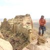 Jim happy with the first ascent of a desert tower