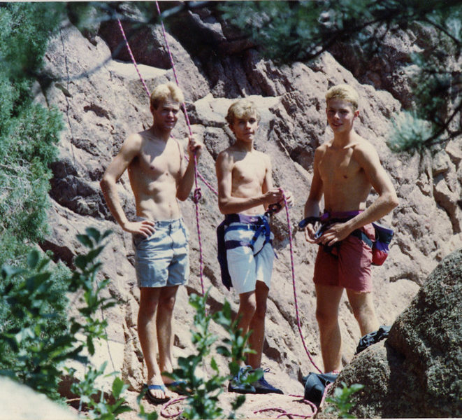 1986? L to R: Theo?, Jay Droeger and Mark Roth