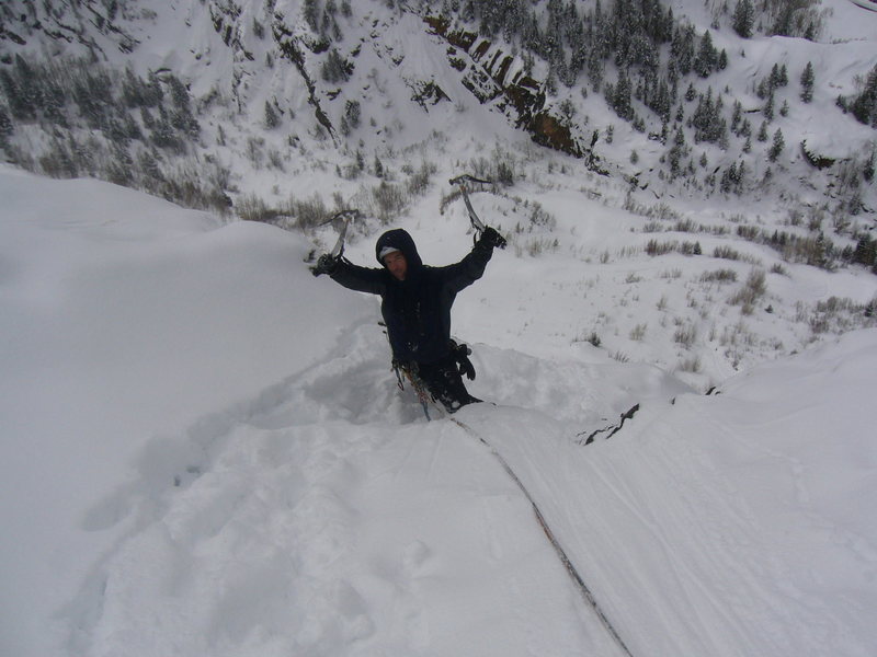 Glen topping out on Gravity's Rainbow.