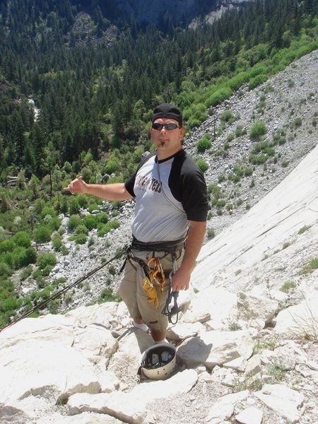 Day 4 - Joe chillin' - top of the Grack, Glacier Point Apron.