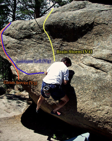 Photo beta for the left most east side of the Pac-man boulder.