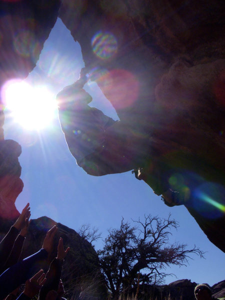 DragonFly at Hueco with the sun behind me