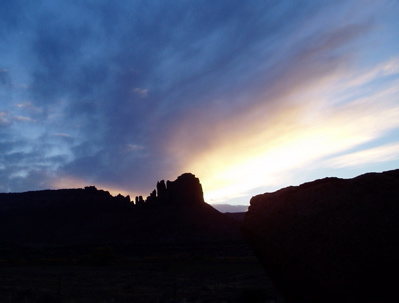 Sunset over Bridger Jack Mesa<br>
