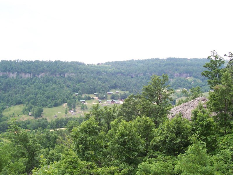 The view of the ranch from the anchors of Sybarite