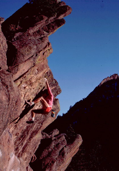 West O, classic Flagstaff hb, Monkey Traverse Wall.