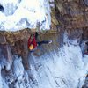 Ines in competition at the Ouray Ice fest in 06. 