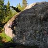 Climbing at the Service Boulder in Anchorage