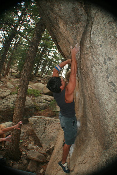 Mike B working Right into the Seam.