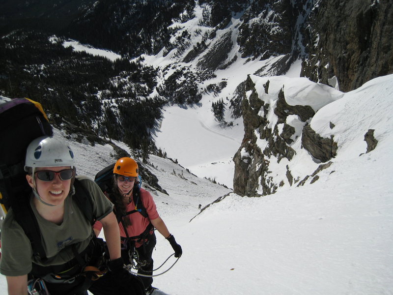 Near the top of Dragonstail Coular Julie and Michelle