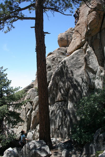 Albert on Step Child 5.8 with Agina on belay.