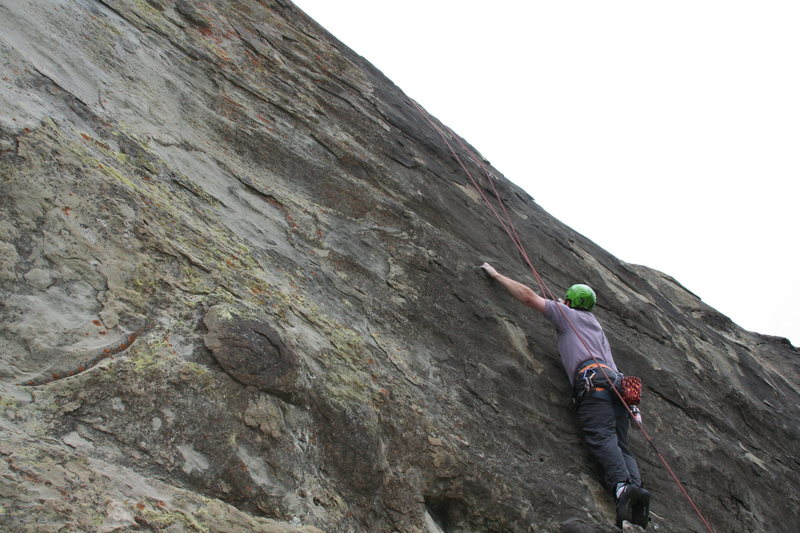 Rob Chaney of Ventura just before the crux of Mammoth Poaching