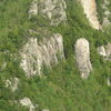 Ogawayama, Japan.  This is granite, but has sharp quartz crystals. Lots of camping and even some huts to rent.