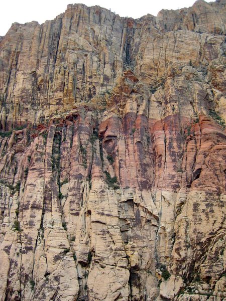 A view of the FC slabs from across the canyon. If you look closely you can see the climb Romanian Rib, and Hot Flash. Both really fun climbs!