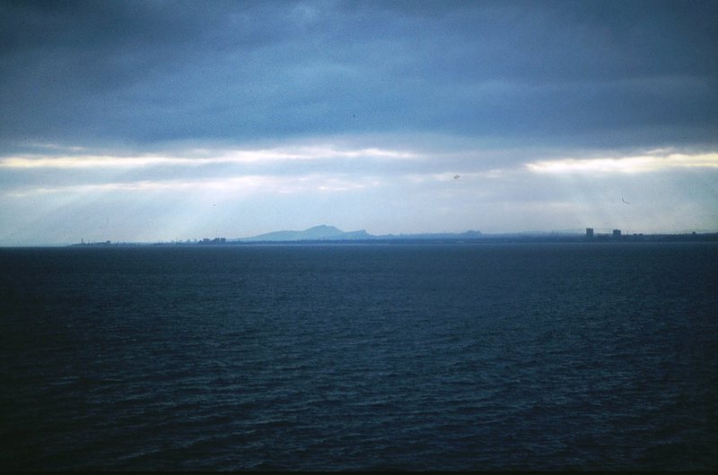 Edinburgh across the Firth of Forth from Aberdour.