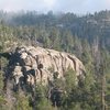 Lower Dinosaur Rock from the road, Keller Peak