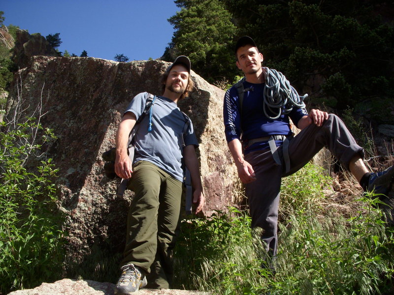 Dustin & Levi on the steep hike to Rerwritten