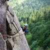 Top of the Angel's Crack pitch