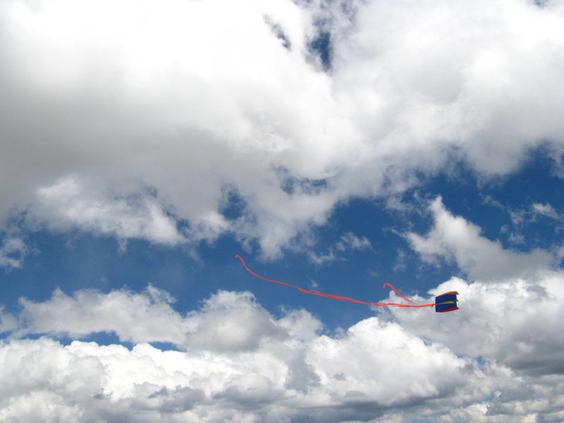 Kite flying at 14000 feet.