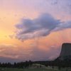 Tower sunset after PM storm.