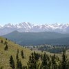 The Sierras from Clark Canyon - Bloody Couloir is easy to see.