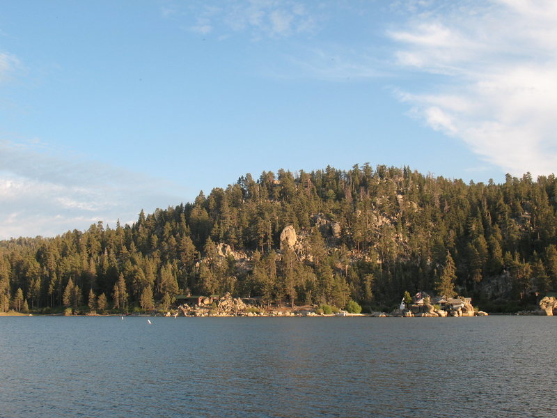 Fisherman's Buttress from across the lake, Big Bear South