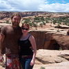 dave b & me @ gemini bridges after climbing at crackhouse<br>
june 2009