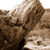 A profile shot of "The Lonely Boulder" highland Bouldering Area, Grayson Highlands State Park, Virginia.<br>
