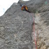 Just past the crux