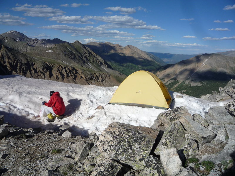 Camp at 13080'.