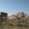 Echo Rock from the road, Joshua Tree NP