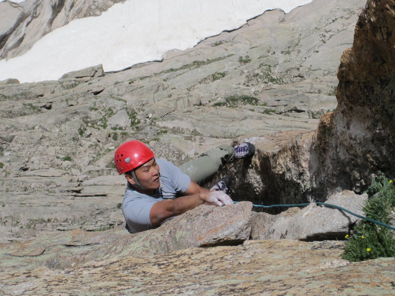 Yager finishing out the last pitch.