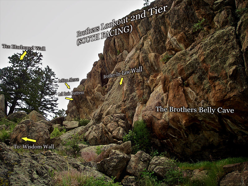 Photo beta for the "Brothers Lookout" 2nd Tier.  View is from an easterly approach.